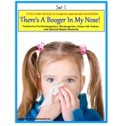 Autism Social Story and File Folder Activity About Picking Your Nose